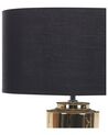 Lámpara de mesa de cerámica dorado/negro 48 cm CIMARRON_822594