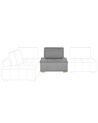 Fabric 1-Seat Section Grey TIBRO_810928