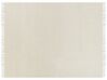 Coperta cotone beige chiaro 150 x 200 cm MALU_908215