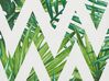 Lot de 2 coussins de jardin à motif feuillage blanc et vert 45 x 45 cm BRENTO_776271