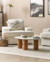 Set of 2 Boucle Armchairs White ALLA_893999