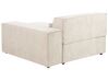 Chaise longue velluto beige sinistra HELLNAR_910806