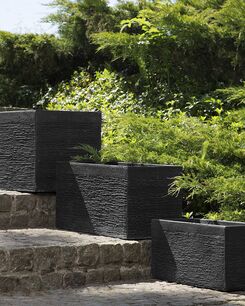 Kukkaruukku savikuituseos musta 60 x 29 x 30 cm MYRA Kukkaruukku savikuituseos musta 60 x 29 x 30 cm MYRA