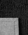 Vloerkleed polyester zwart 140 x 200 cm DEMRE_683511