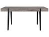 Dining Table 150 x 90 cm Dark Wood with Black ADENA_750717