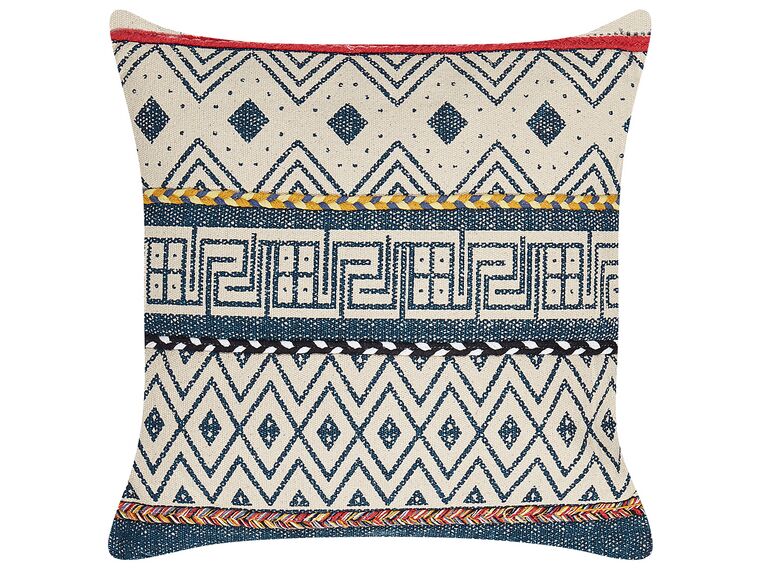 Cotton Cushion Geometric Pattern 50 x 50 cm Multicolour SOUK_831219