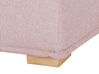 4 Seater Modular Fabric Corner Sofa Pink TIBRO_825643