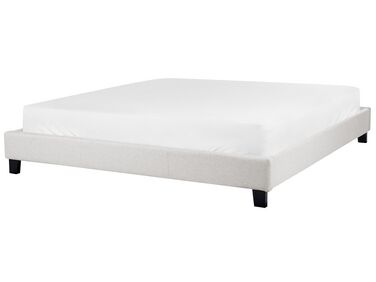Čalouněná postel 180 x 200 cm šedá ROANNE