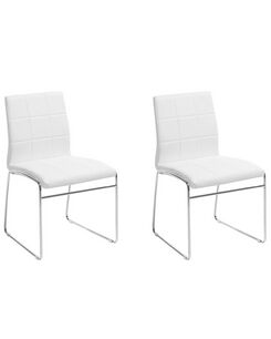 Tuoli keinonahka valkoinen 2 kpl KIRON