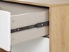 Sideboard heller Holzfarbton / weiß 2 Schränke Schublade ITACA_789822