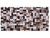 Tæppe 80x150 cm brun/beige læder CESME_807036