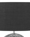 Lámpara de mesa de cerámica negro/plateado 51 cm NASVA_731647