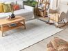 Wool Area Rug  160 x 230  cm White and Grey OMERLI _852627