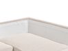 Canapé d'angle 4 places côté droit en tissu beige BREDA_885911
