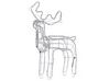 Outdoor LED Decoration Animated Reindeer 94 cm White INNNES_880688