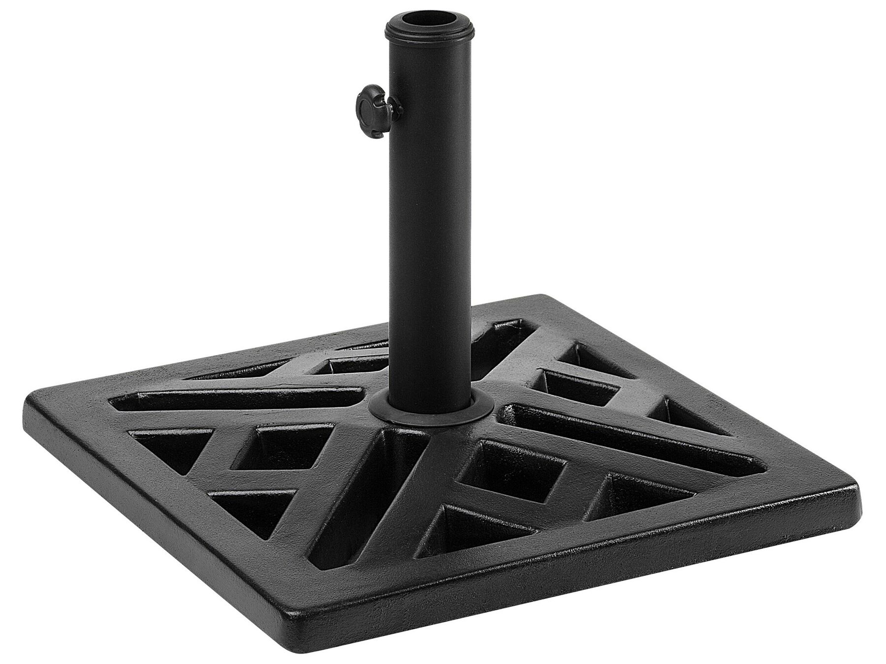Square Umbrella Base Concrete Black CHIETI Beliani.co.uk