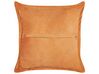 Set of 2 Corduroy Cushions 43 x 43 cm Orange ZINNIA_855253