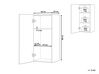 3-Shelf Wall Mounted Bathroom Cabinet Grey BILBAO_774292