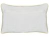 Conjunto 2 almofadas decorativas com padrão de chita em algodão cinzento 30 x 50 cm ARALES_893083