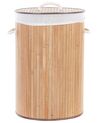 Bamboo Basket with Lid Light Wood SANNAR_849849