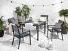 Sada 4 záhradných stoličiek v sivej farbe PRATO_741517
