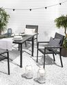 Conjunto de 4 cadeiras de jardim em cinzento escuro PRATO_741517