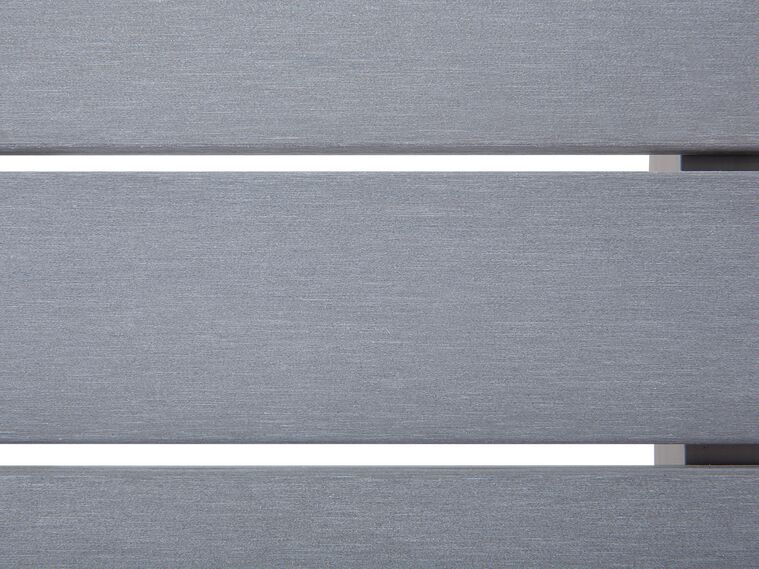 Table Basse De Jardin Salerno - Beliani - Aluminium Gris Mat - Rectangulaire 90x50x42 Cm - Neuve