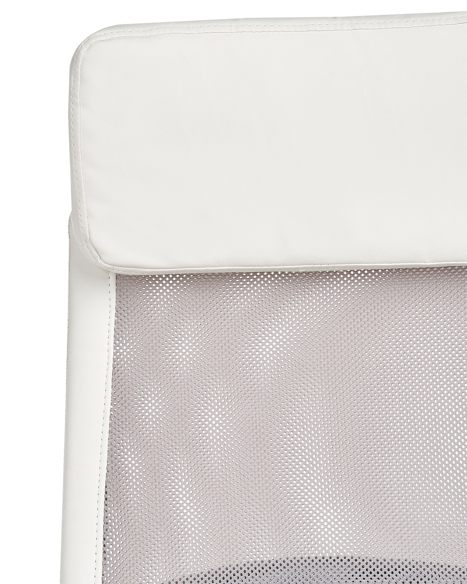 Faux Leather Office Chair White with Grey PIONEER Beliani.co.uk