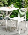 Conjunto de 2 sillas de balcón de material sintético blanco SERSALE_820151