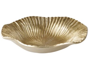 Piatto decorativo metallo oro 29 cm HATRA