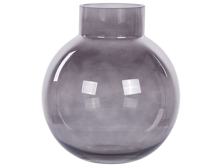 Vaso de vidro cinzento 22 cm POLYDROSOS_838058