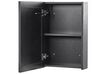 Bathroom Wall Mounted Mirror Cabinet with LED 40 x 60 cm Black CAMERON_905792