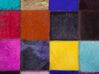 Pestrobarevný patchwork kožený koberec 160x230 cm ENNE_679910