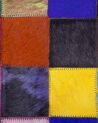 Tapis patchwork multicolore en cuir 160 x 230 cm ENNE_679910