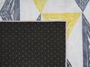 Vloerkleed polyester geel/grijs 80 x 150 cm KALEN_755494