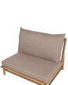 Conjunto de 2 sillas de bambú madera clara y gris pardo TODI_872776