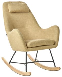 Keinutuoli kangas keltainen ARRIE Keinutuoli kangas keltainen ARRIE