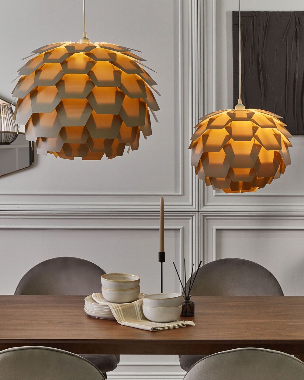 Lampa wisząca szara SEGRE