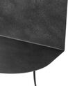 Kovová nástěnná lampa s poličkou grafitově šedá MAPI_884255