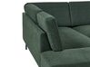 Right Hand 4 Seater Fabric Corner Sofa Dark Green BREDA_885975