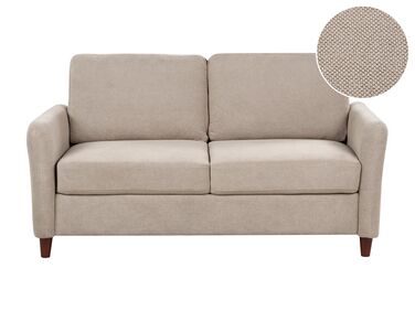 2 Seater Fabric Sofa with Storage Taupe MARE