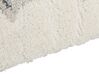 Teppich weiß / grau 200 x 300 cm abstraktes Muster Shaggy MASIS_854502