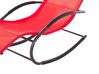Chaise longue à bascule rouge CARANO II_812639