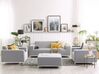 5 Seater Garden Sofa Set Light Grey with White ROVIGO_863111