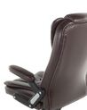 Faux Leather Executive Chair Brown ROYAL_677106