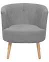 Fabric Tub Chair Grey ODENZEN_712045