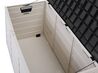 Garden Storage Box 112 x 50 cm Beige with Black LOCARNO_812120