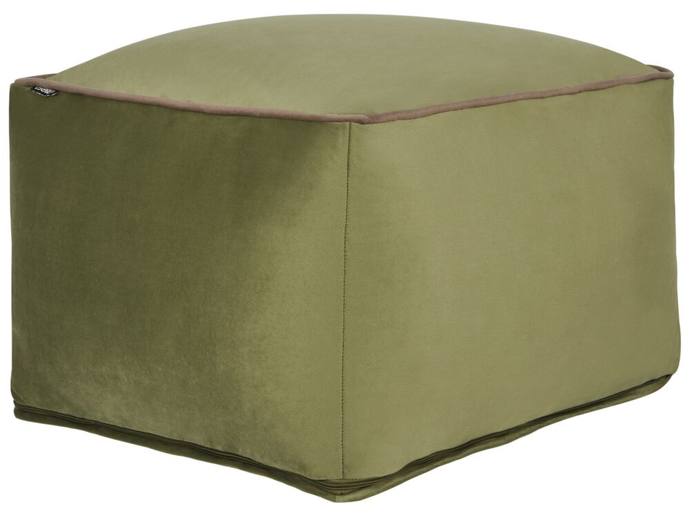 Olive green outlet pouf