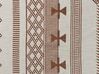 Decke Baumwolle beige / braun 130 x 180 cm orientalisches Muster JORHAT_829252