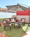 Cantilever Garden Parasol with LED Lights ⌀ 2.85 m Grey CORVAL_863553
